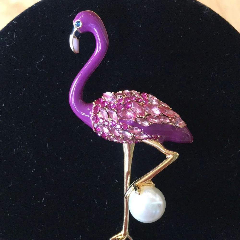 TALBOTS | Flamingo Brooch Pin